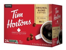 Tim Hortons Original Blend, Medium Roast Coffee, SingleServe KCup Pods Compat...