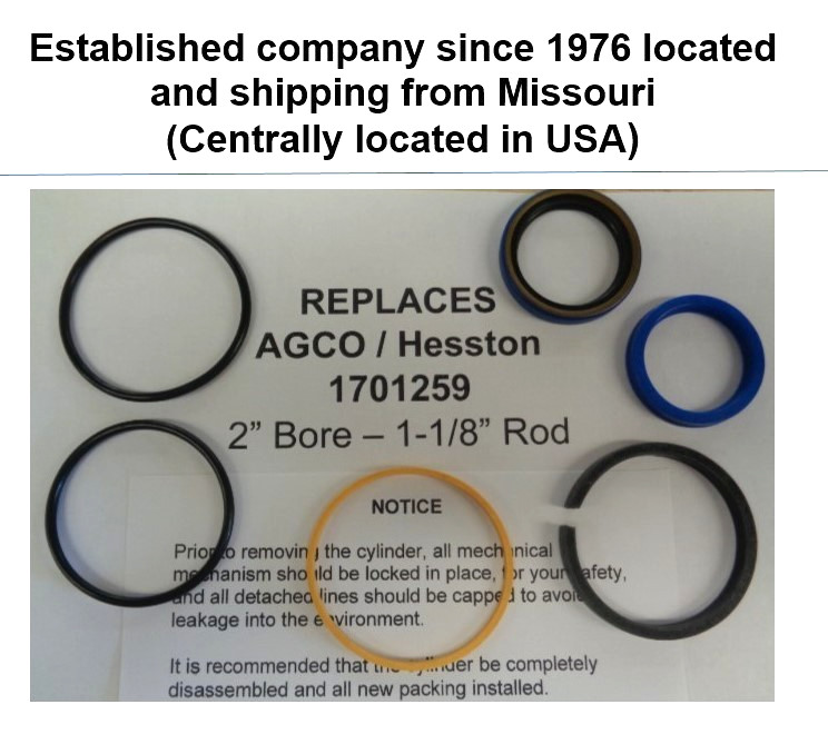 Replaces 1701259 Hesston / Agco Seal Kit