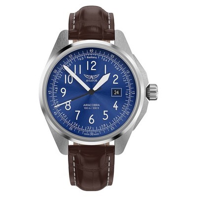 Aviator Airacobra 43 Type B V.1.38.0.325.4   Herrenuhr   Edelstahl Garantie: Qua
