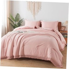 Pink Comforter Set Full Size for Girls, Blush Full 79"x90" 10 - Blush Pink