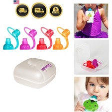 Food Pouch Tops Spill Proof Silicone Baby Food Pouch Covers 4 Colors