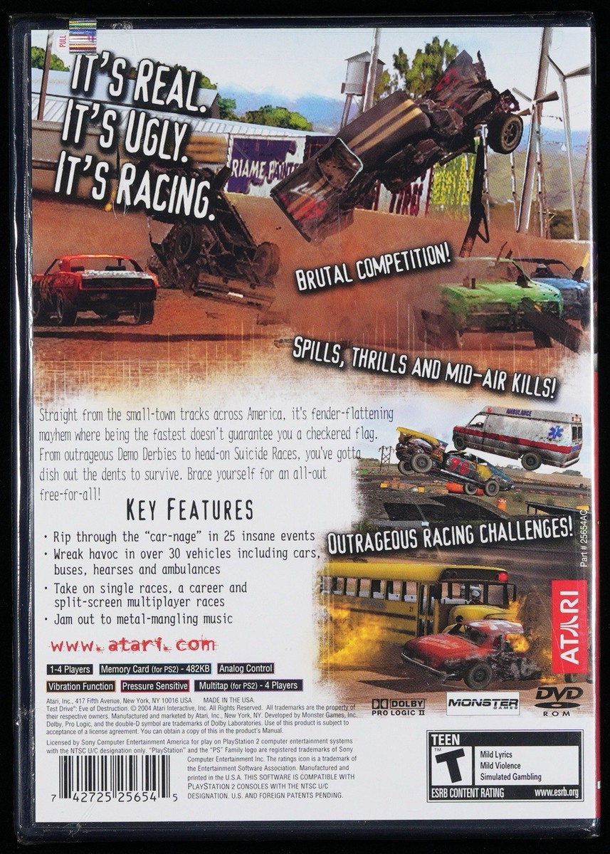 Test Drive: Eve of Destruction (Sony PlayStation 2, 2004) for sale