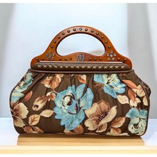 Y2K Isabella Fiore Beaded Large Floral Hand Bag