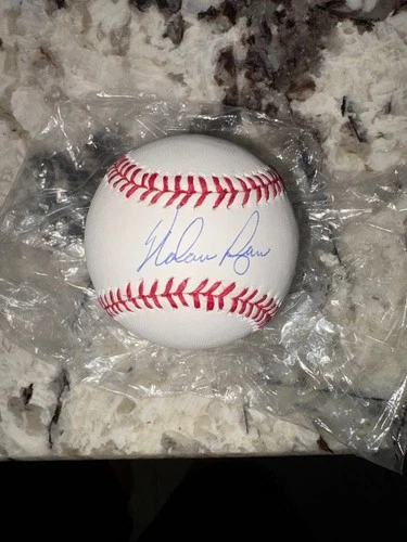 Nolan Ryan autographed signed Baseball Texas rangers Astros  Nolan Ryan COA