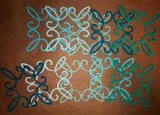   10 DECORATIVE ACCENT 5 cardstock paper die cut embellishments