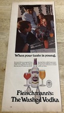 1970 FLEISCHMANN VODKA - Vintage Magazine Print Ad Clipping