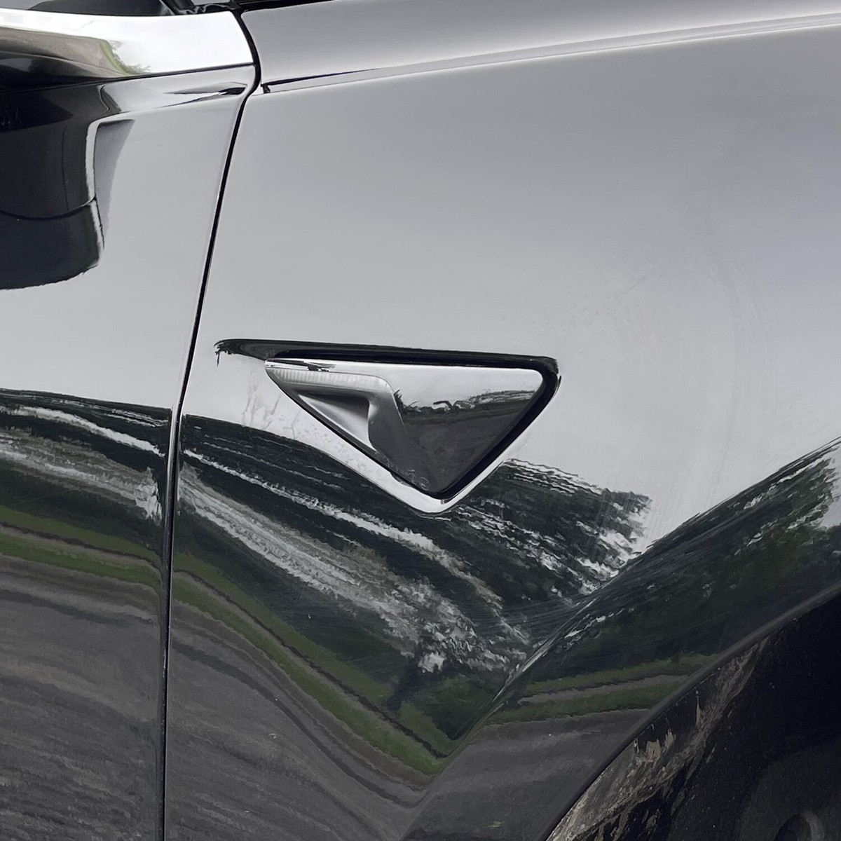 Tesla Model X SUV - Gloss Black Complete Chrome Delete Package Vinyl Car Wrap - WANNABERACER WRAPS