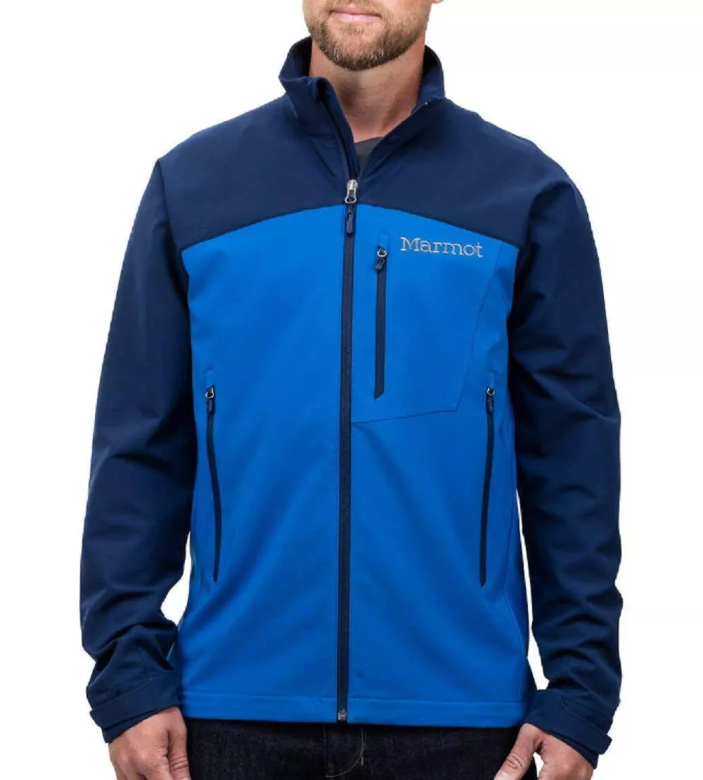 Chaqueta de caparazón suave Marmot para hombre azul verdadero/ártico marino