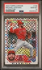 PSA 10 2023 Topps Chrome MICHAEL STEFANIC X-Fractor Refractor - Rookie RC