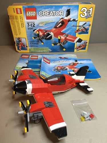 Lego Creator - Propeller Plane (31047) - 100% Complete with Box and Instructions