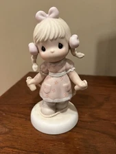 Precious Moments 1999 “Jumping For Joy” Girl Figurine PM991