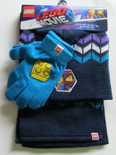 Lego Movie Hat, Glove, and Scarf One Size Fits Most Boys 3 Piece Set - Picture 2 of 4