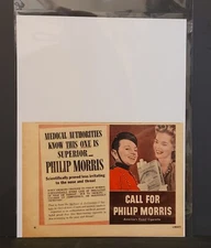Philip Morris Cigarettes Americas Finest Pretty Ladies Vintage Print Ad 1944