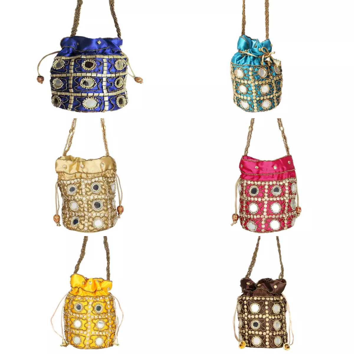 Satin potli bag sale