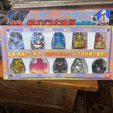 wow 1998 Godzilla Great Battle 10 Mini Figures Finger Puppet BANDAI unpunched