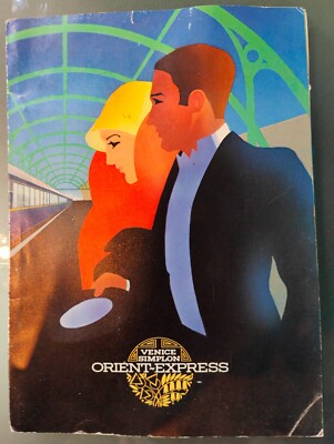ORIENT EXPRESS BROSCHÜRE Venice Simplon Briefpapier Umschläge 80er Jahre