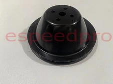 Black Steel Small Block Chevy SBC Short water pump Upper Pulley 1 Single Groove