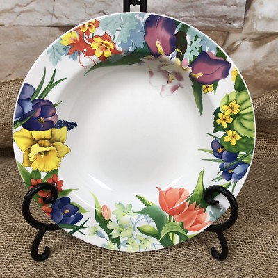 Essex (enviro-safe) SPRING GARDEN Large Rim Soup Bowl 9 1/4 in Gerald Patrick