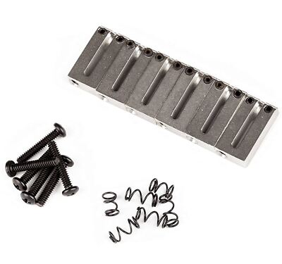 Fender American Series 86-07 Stratocaster Bridge Saddles, Set of 6, Satin Chrome