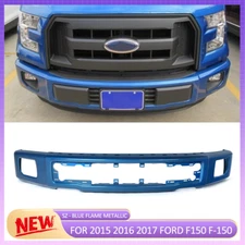 For 2015 2016 2017 Ford F150 F-150 Blue Flame Metallic Front Bumper Replacement