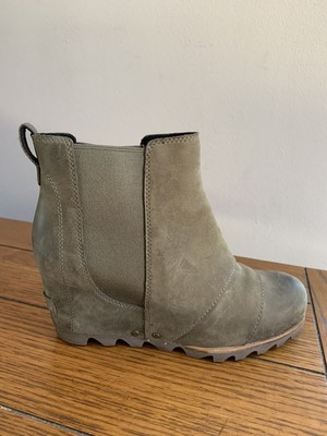 sorel wedge boots green