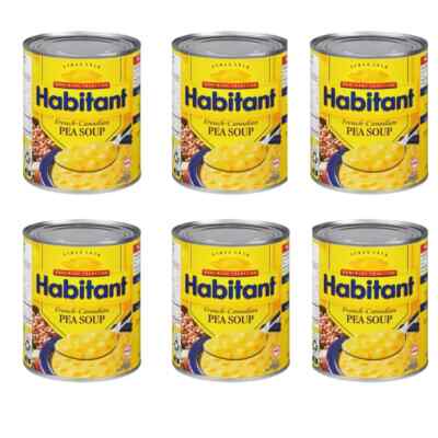 Habitant French Canadian Pea Soup 796ml/28 fl. oz. 6-Pack {Imported from Canada}