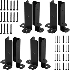 8Pcs Adjustable Deck Post Base: Fit for 2X2, 2X4, 4X4 Posts. Anchor Brackets 