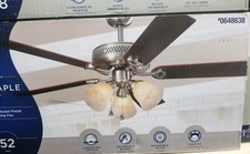 Harbor Breeze Lp8294lbn Platinum 48 In Brushed Nickel Ceiling Fan
