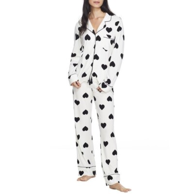 Bare Necessities GRAPHIC HEART Cool Jade Light Nights PJ Set, US