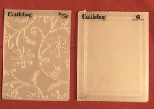 Cuttlebug Provo Craft Embossing Folders PINKING STITCH or STYLIZED FLOWERS