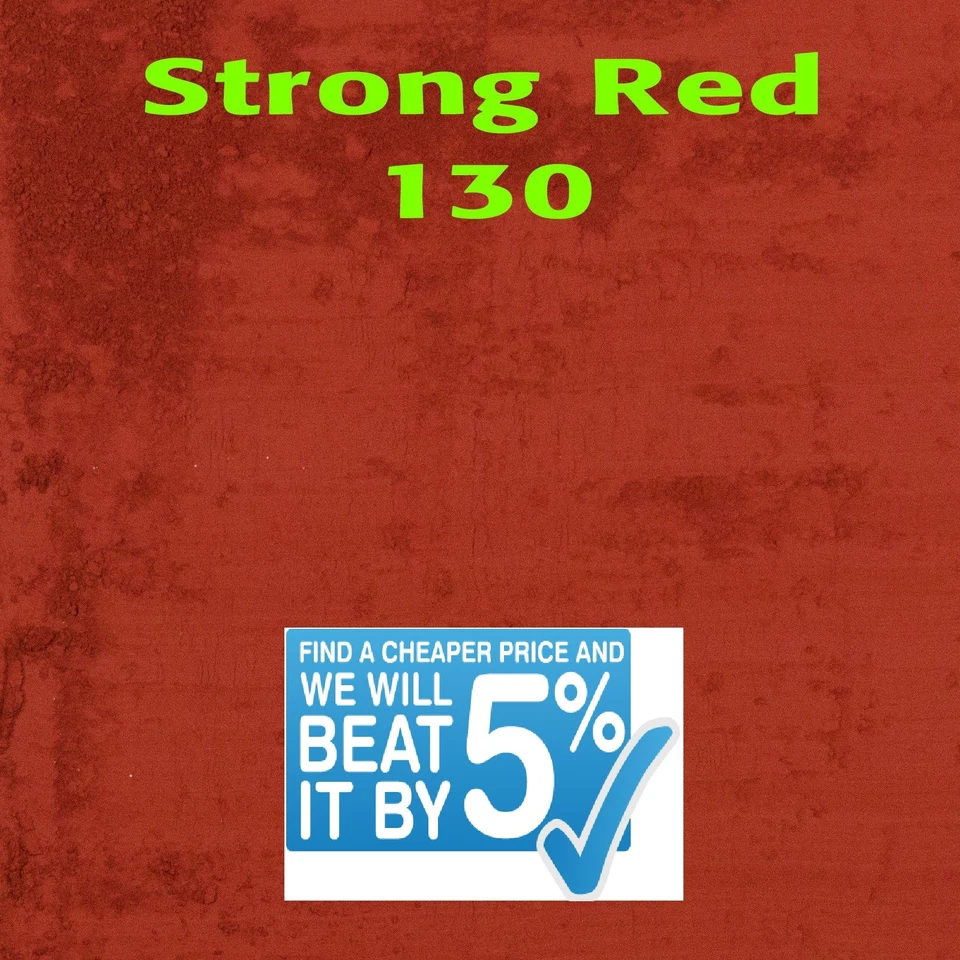 25kg STRONG RED 130 Dye/Pigment for Concrete,Render, Mortar & Cement colour
