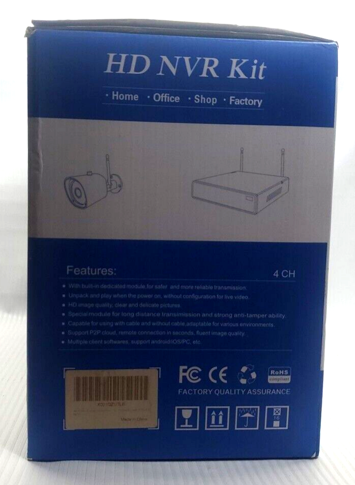 ⭐️未使用⭐️4CH WIFI NVR KITS 防犯カメラ 4CH Wifi HD NVR Kit, 4CH WiFi NVR 1080P WIFI 4 Cameras No