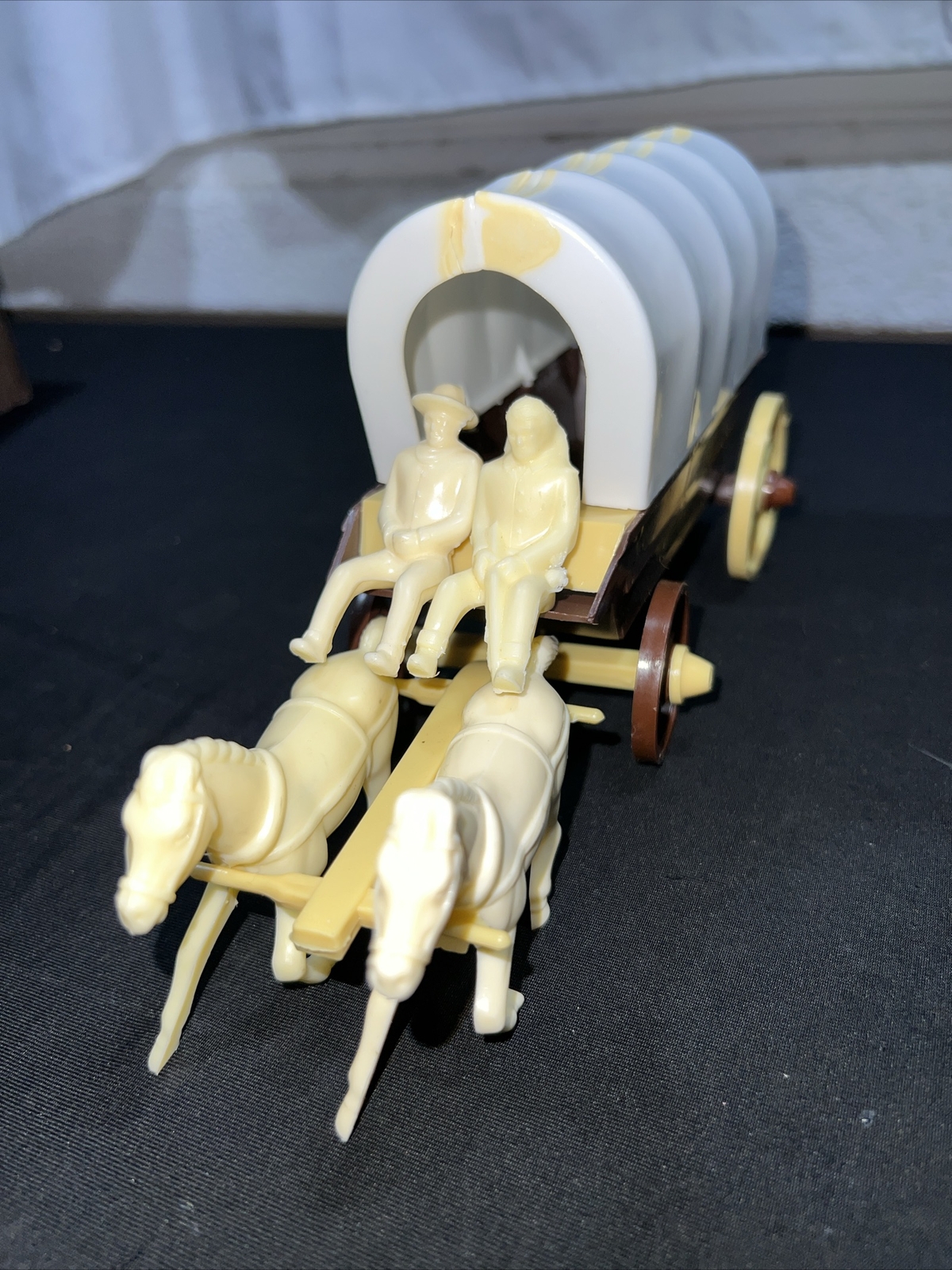 REL RECAST 54 MM OLD WEST HORSE & WAGON REISSUE