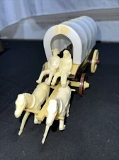 REL RECAST 54 MM OLD WEST HORSE & WAGON REISSUE
