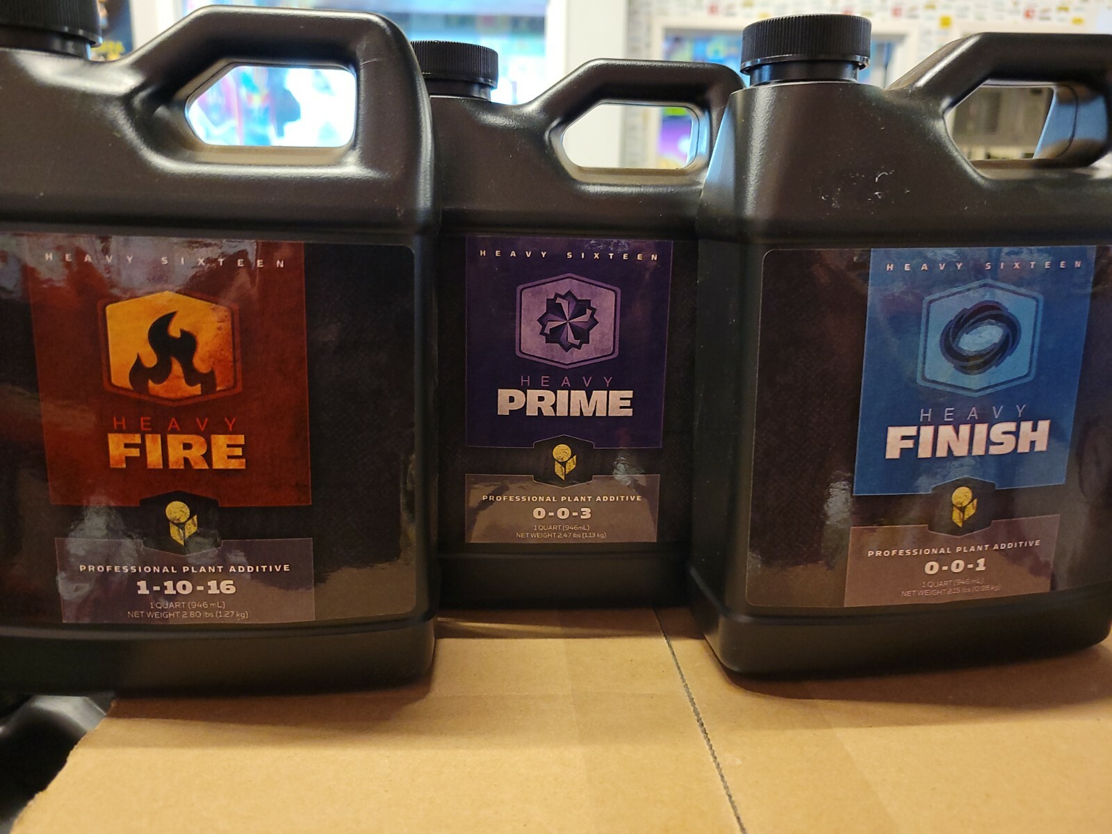 Heavy 16 Brand Nutrient Additives Bundle 1 L of Each Heavy Fire, Prime & Finish 