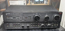 Philips AH5721 BK stereo preamplifier. Classic black face model