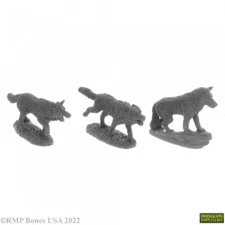 WOLF PACK Reaper Miniatures Bones USA Dungeon Dwellers REM07038 D&D