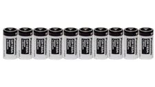 10 Panasonic CR123A 123A Industrial 3V Lithium Batteries