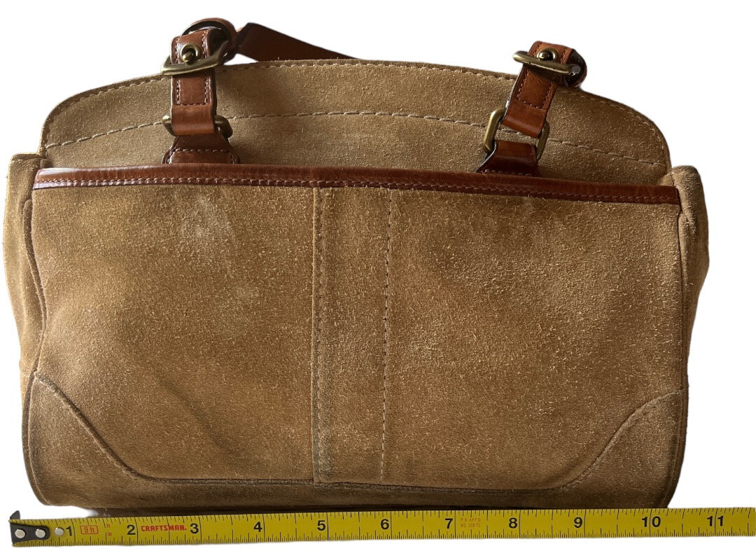 バッグ vintage COACH Boston handbag leather Coach Grab Tan Leather