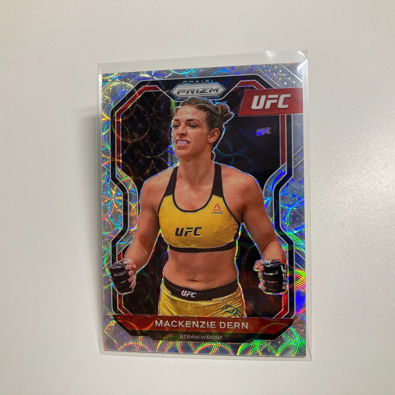 Mackenzie Dern 2021 Panini Prizm UFC Premium Box Set Scope Prizm Card 21/99 #76