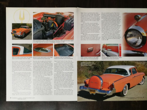 1956 Studebaker Flight Hawk 4-Page Original Color Article 1023 - Picture 2 of 2