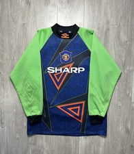 Umbro Manchester United 1994 1996 GK Shirt Match Goalkeeper Jersey Vintage RARE