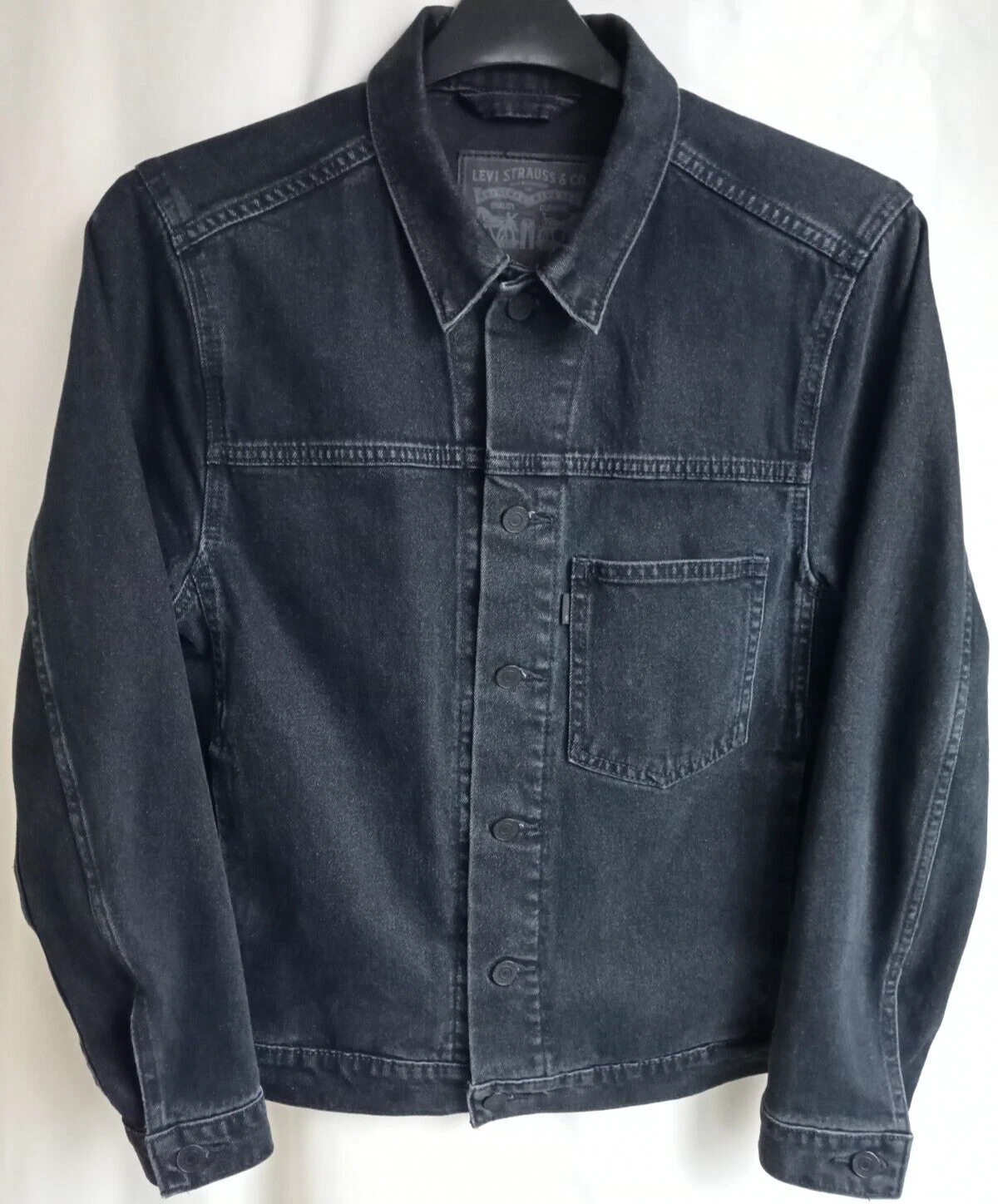 Levi's Men's Size Small Denim Chore Jacket Trucker Workwear PC9 27507 Good Used.