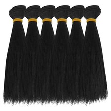 6Pcs Doll Wig Doll Hair 18cm/7.09" Straight Short Dolls Hair Plastic Dolls Ha...
