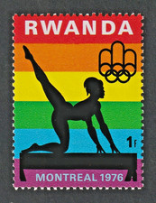 JO d'été, MONTRÉAL, 1976, GYMNASTIQUE, POUTRE, Femmes, RWANDA, 1 F, MI n° 827