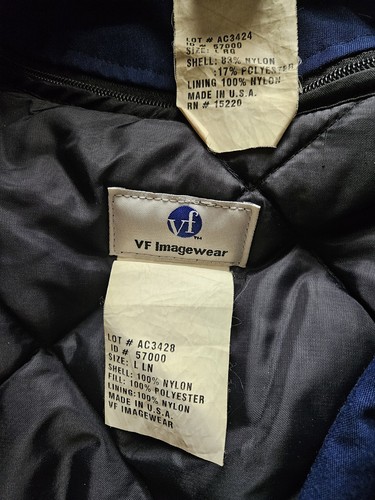 VTG AT&T Blue Work Jacket Size Large 90s Union Made USA VF Imagewear Canvas RARE - Picture 17 of 19