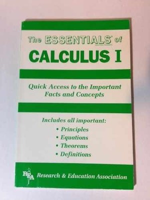 Calculus I Essentials (Volume 1) - Paperback, by Editors of REA - Very Good