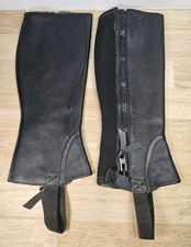 Ariat Breeze Half Chaps Washable Size SS Black Pre-owned
