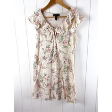 VTG Lauren Ralph Lauren Cotton Ruffle Cottagecore Pajama Dress Nightgown