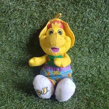 Vintage 1996 Playskool Barney BJ Yellow 12 Inch Nylon Plush Water Toy Bath Tub